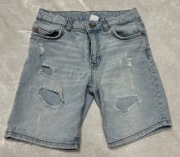 Zara spodenki jeansowe krótkie dziury 152 12 lat denim