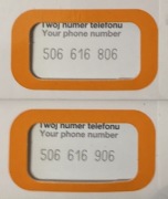Złoty numer - para 506-616-806 i 506-616-906