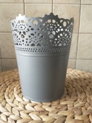 IKEA SKURAR OSŁONKA DONICZKI SZARA 10,5cm