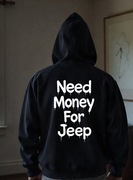 Męska Czarna Bluza M Need Money For Jeep