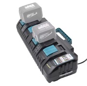 Oryginalna 4 Portowa z USB ładowarka akumulatorów MAKITA 14.4V 18V
