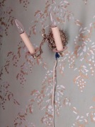 Kinkiet dwuramienny w stylu retro lub vintage