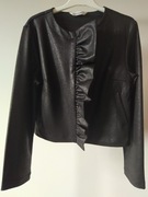 CZARNA ELEGANCKA KURTKA COCCODRILLO, ROZ. 146