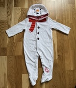 Bałwanek przebranie strój onesie pajacyk F&F r. 74