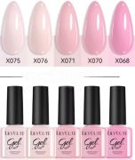 Piękne nowe lakiery hybrydowe zestaw odcienie różu lakier hybrydowy 5 sztuk