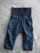 Spodnie ocieplane podszewką baggy Kappahl Newbie 62 jak nowe