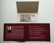 Banknot - 20 zł Maria Skłodowska - Curie + folder