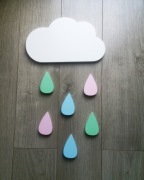  Chmurka na ścianę do pokoju dzieciecego
