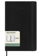 Kalendarz książkowy 2025 dzienny 13x21cm czarny Moleskine Large Soft