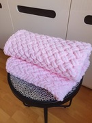 Kocyk dziecięcy różowy