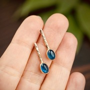 Kolczyki złote z Kyanitami (złoto 585)