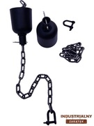 Czarna podsufitka rozeta do lamp pająk edison LOFT