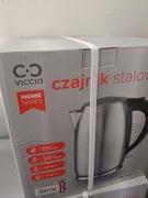 Nowy czajnik elektryczny stalowy 