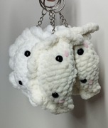 Brelok pierożek kolory Handmade szydełkowy