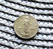 Filipiny 10 Centavo 1960r