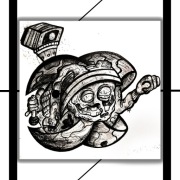 RYSUNEK PLAKAT "owad wojny" 