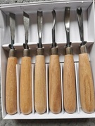 Dłuta rzeźbiarskie 6szt