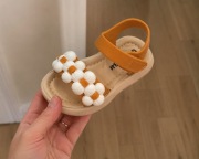 Sandały dziewczęce z kwiatkami r.20 (12 cm) – lekkie, wygodne na lato