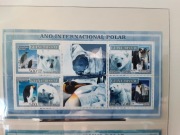 Gwinea Bissau 2007 Mi 3562-5 ark ptaki pingwin polar miś idealna  pozycja