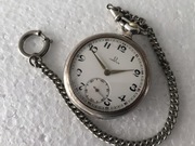 Omega srebrny zegarek Kieszonkowy