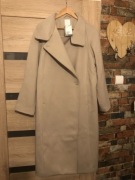 Płaszcz beżowy kamel oversize hm nowy 40 42