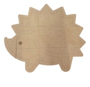 Jeż, puzzle, duże XXL, jesień, do zdobienia, ozdoba 