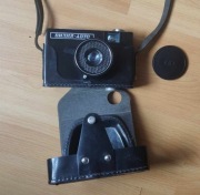 Stary aparat fotograficzny Vilia Auto z oryginalnym futerałem.