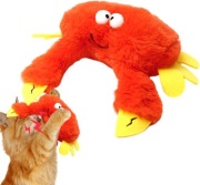 Raxove Krab Zabawka Interaktywna dla Kota Ruchoma Dźwięki Ładowana USB