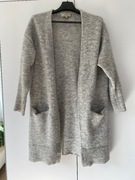 Sweter kardigan midi wełniany Selected Femme L