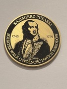 Pułaski. PRÓBA 02/10. Fi 32 mm. Mosiądz. Gyges