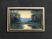 "Zmierzch" Kazimierz Bać obraz olej 18x29 2023