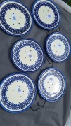 Talerze obiadowe unikat Boleslawiec