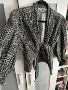Wiązań krótsza bluzka Zara 40L bandana print peisley