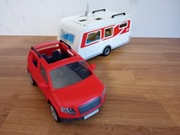 Playmobil auto rodzinne z przyczepą kempingową 