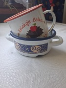 Garnuszki emaliowane