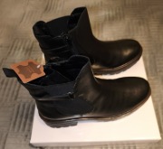 Damskie sztyblety skórzane Chelsea 5th Avenue, rozmiar 40, nowe z metką