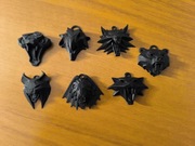 The Witcher, zestaw 7 amuletów do cosplayu, wiedźmin