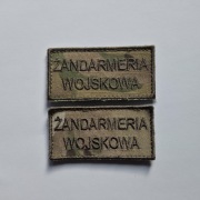 Naszywki Żandarmeria Wojskowa - multicam 2 szt