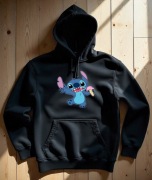 Męska Czarna Bluza M Maskotka Stitch