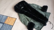 SUPER PARKA KURTKA Z FUTERKIEM