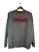 Bluza Gymshark szara z dużym logiem m oversize XL