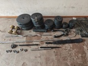 Siłownia domowa ławeczka i obciążenie zestaw 173kg