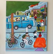 Miejski Rytm - WithLoveErka, obraz na płótnie, akryl 50x60