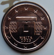 MALTA 2023 2 CENTY UNC !!!!!!!!!!