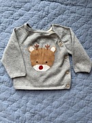 Sweterek niemowlęcy świąteczny z reniferem rozmiar. 62