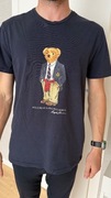 Polo Ralph Lauren koszulka t shirt granatowy modny miś bear viral modny