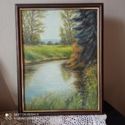 Obraz olejny " wspomnienie z wakacji"