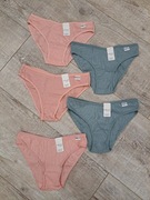 Majtki, figi damskie bawełniane - 5 par - Finetoo - rozm M/L (XL)