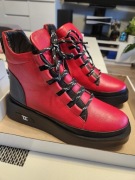 Półbuty czerwone Oleksy