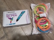 Długopis 3d różowy plus kolorowe wkłady 